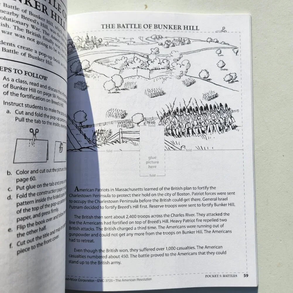 History Pockets The American Revolution  Paperback Book Activity Book Workbook